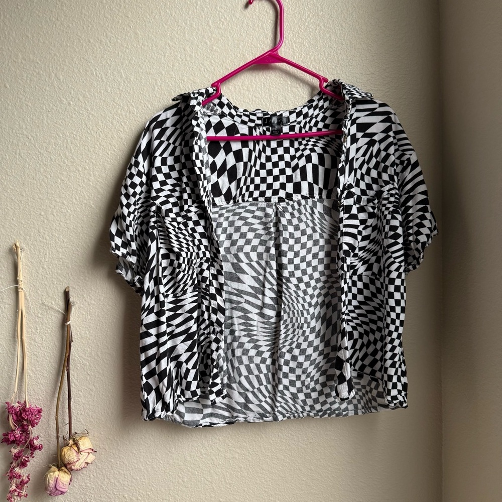 checkered shirt